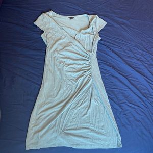 Ann Taylor Petite Seafoam Knit Faux Wrap Dress Size XSP